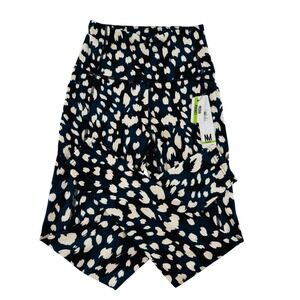 Nicole‎ Miller Sport Womens Activewear Leopard Print Leggings W/ Media Pocket S